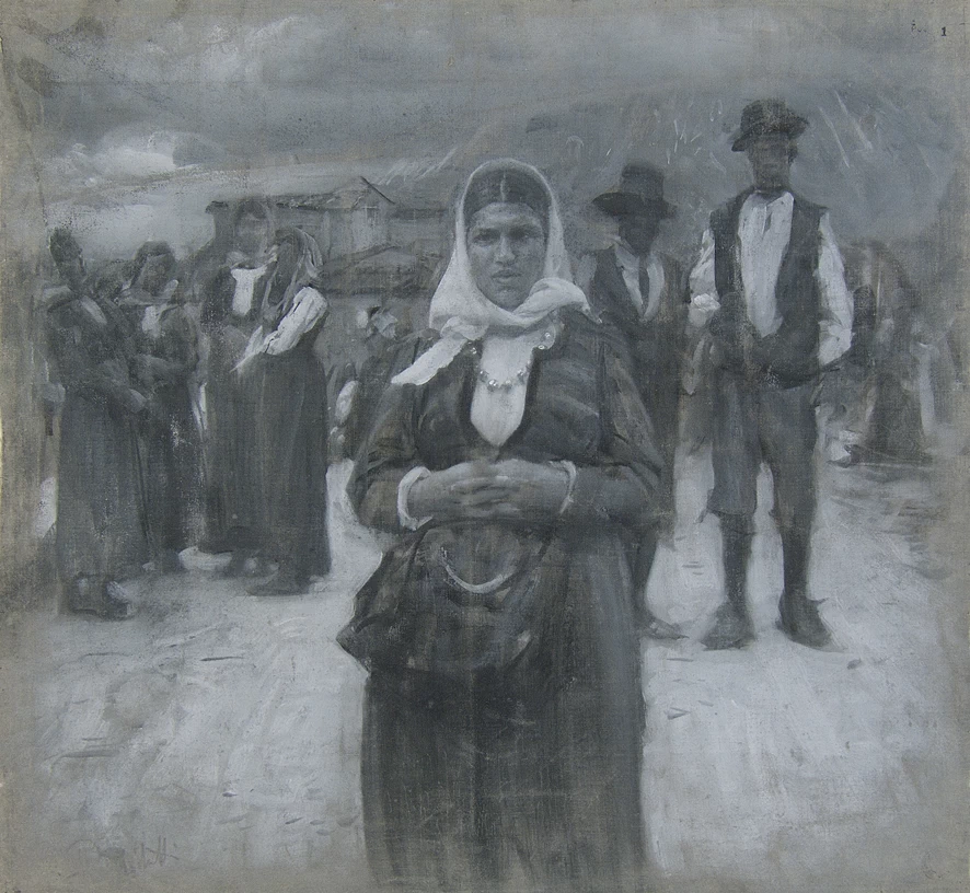 Francesco Paolo Michetti - La figlia di Iorio, Palazzo delle Belle Arti, Roma